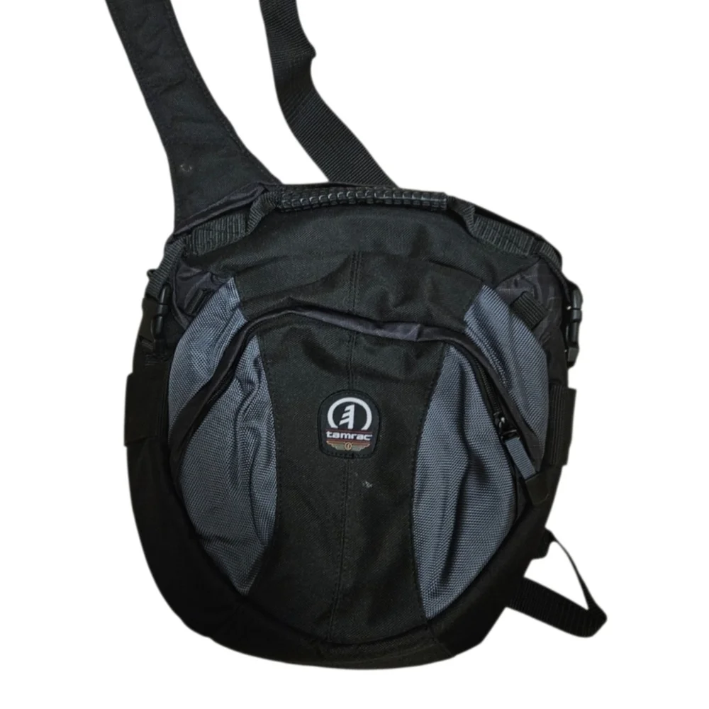 Tamrac DSLR Camera Bag Sling Crossbody Waist Pack Black Padded Case